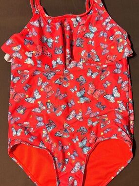 Bmagical - One piece swimsuit butterflies with Multicolor Logo SZ 8